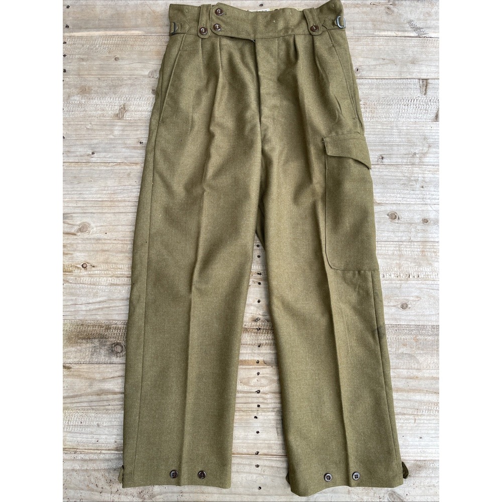Vintage 1951 Australian Army Trousers Carter Smith & Co Size 10 Military Pants